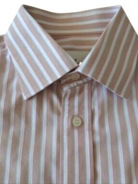 KACHINS Men's Cotton Stripes Custom Made Dress Shirt